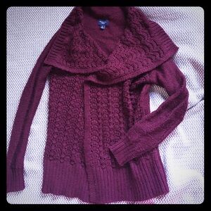 AE Burgundy Cardigan